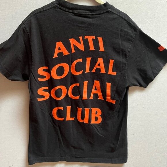 Anti Social Social Club x Undefeated Paranoid T-shirt Sz S - Picture 1 of 7